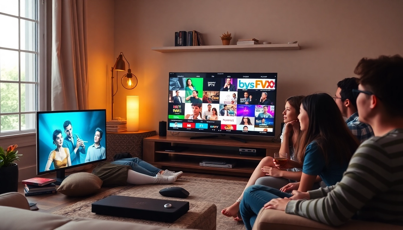 Enjoy high-quality IPTV streaming with our abonnement iptv plans featured in a cozy home setup.