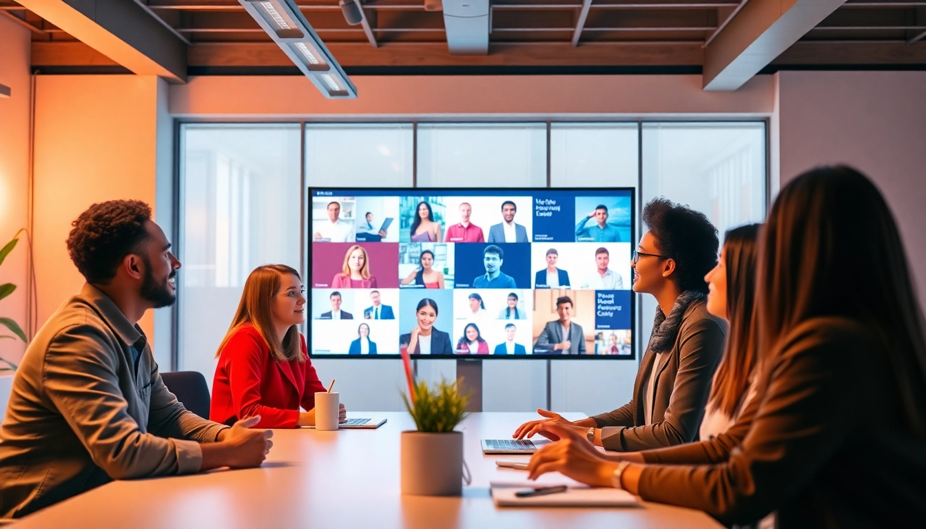 Professionals participating in a career shadowing online session, showcasing real-time engagement and learning.