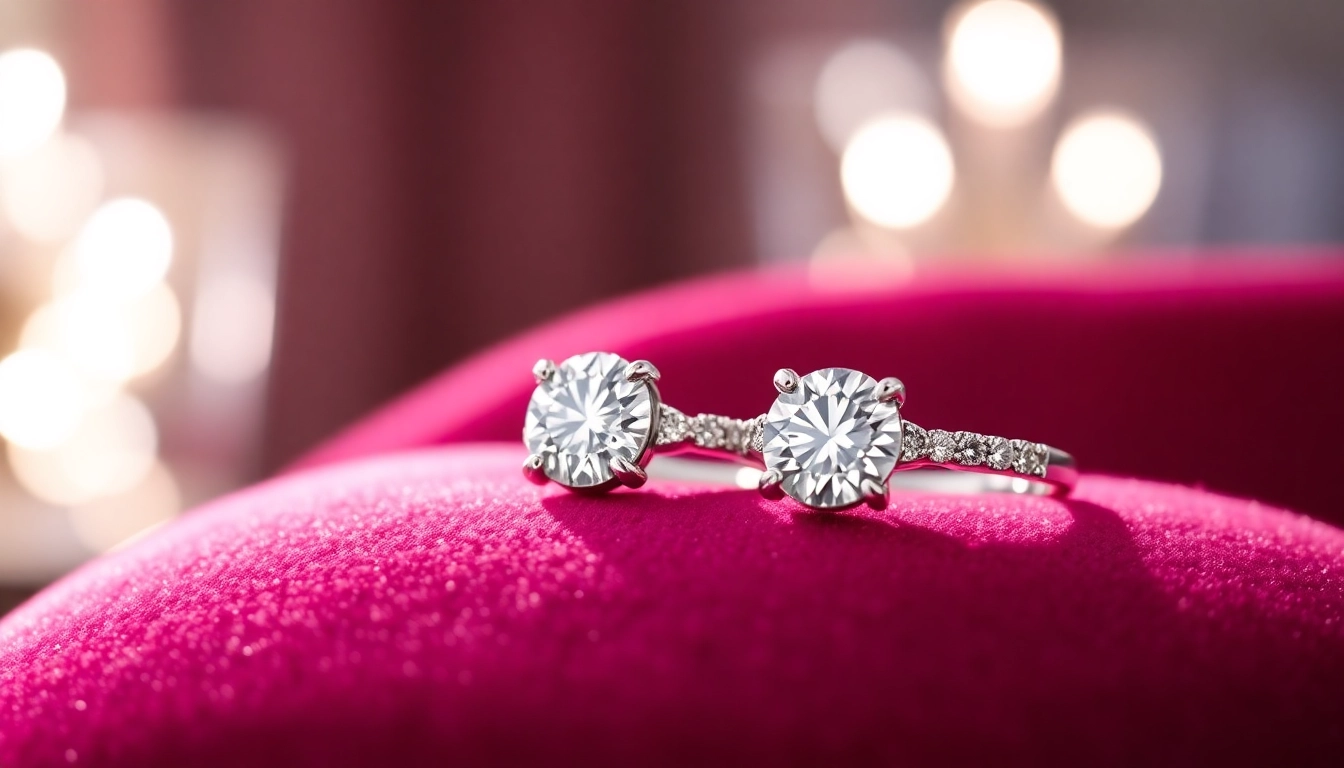 Admire beautiful 2 Carat Engagement Rings with unique designs and brilliant diamonds on display.