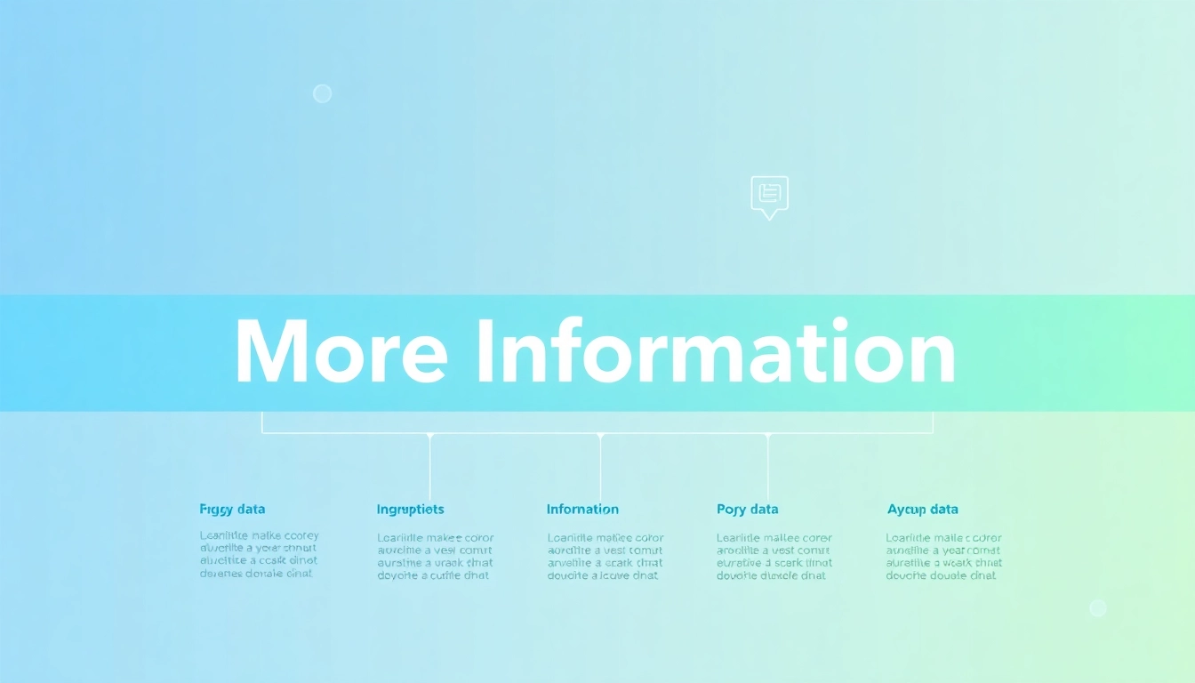 Visual representation of More Information with engaging icons and modern design elements.