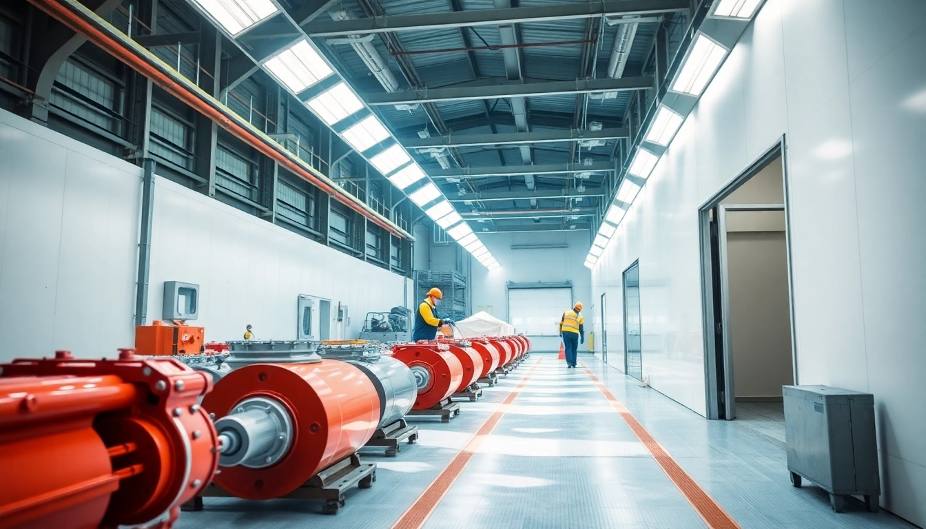 Workers applying ecoating in a modern facility in the West Midlands, showcasing advanced techniques and equipment.