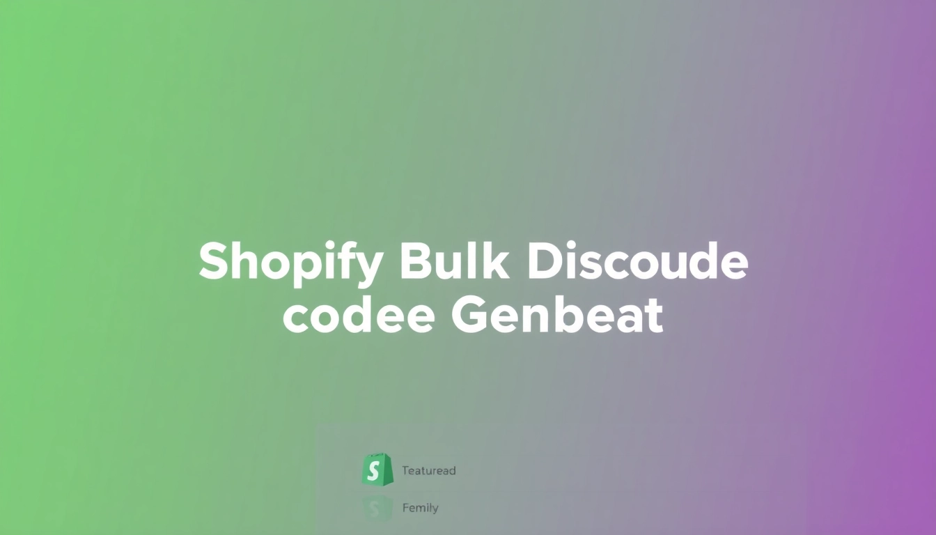 Showcase the shopify bulk discount code generator with a user-friendly interface, illustrating its features in action.