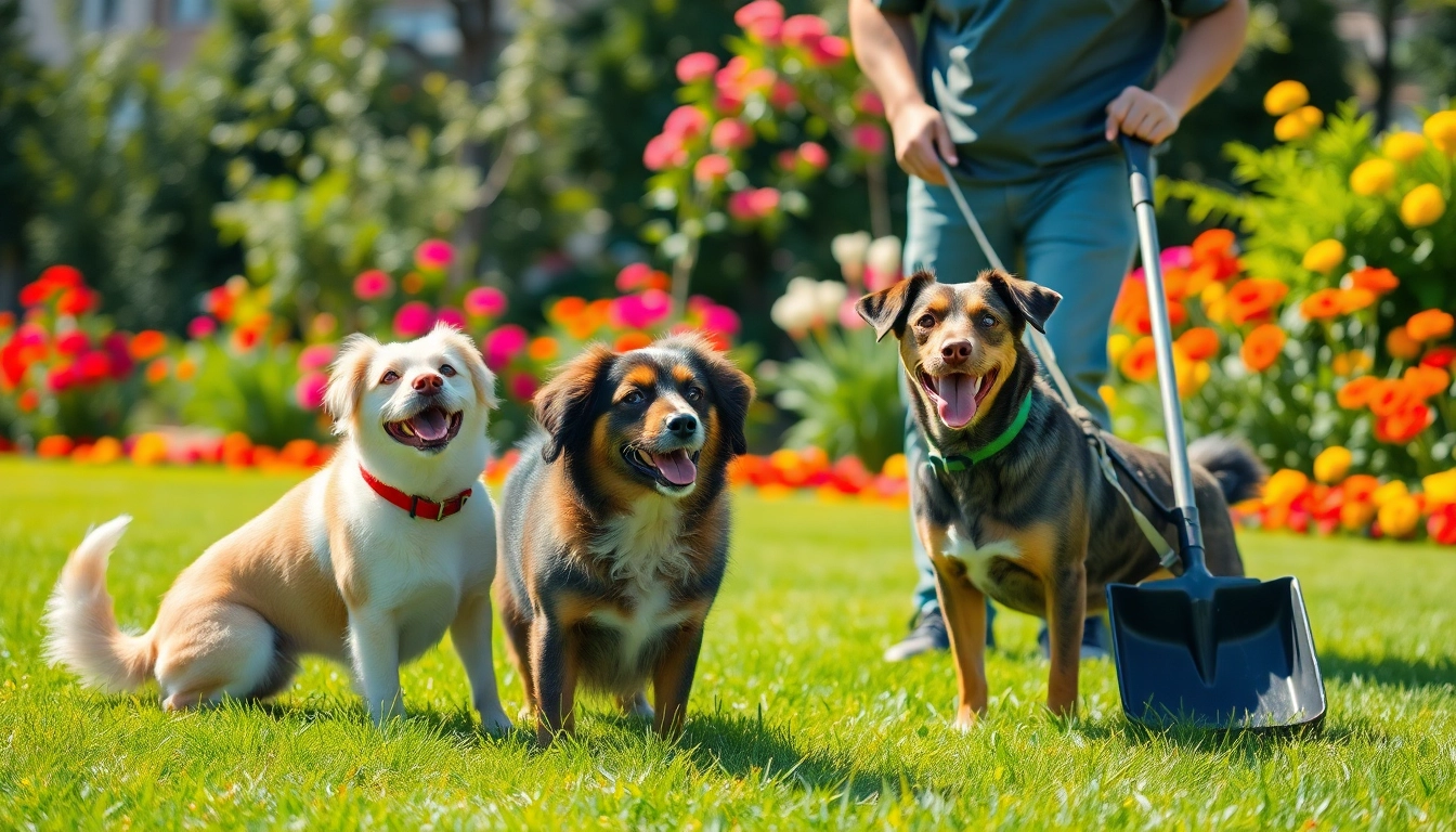 Enjoy an affordable pooper scooper service San Antonio, featuring a professional cleaning a yard.