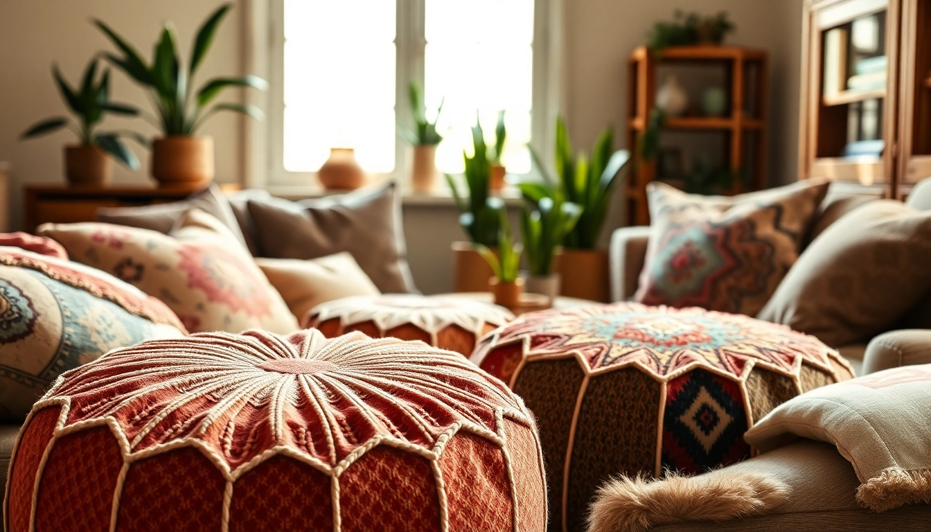 Shop unique cactus silk poufs from https://labboho.com/collections/cactus-silk-poufs, adding a bohemian touch to your home.