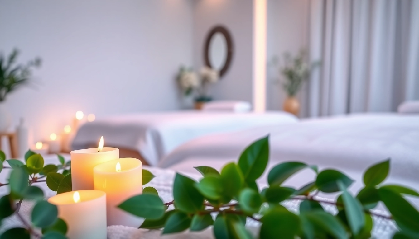 Experience luxurious spa service in a tranquil environment with soothing elements.