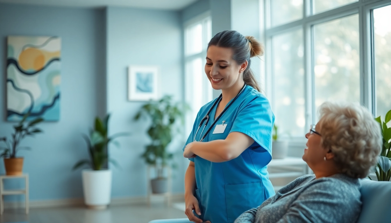 Supportive nurse counseling about the VDAP Program in a calming rehabilitation environment.