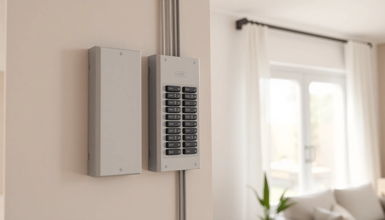 Install a new Electrical Panel showcasing a neat, modern breaker box for home safety.