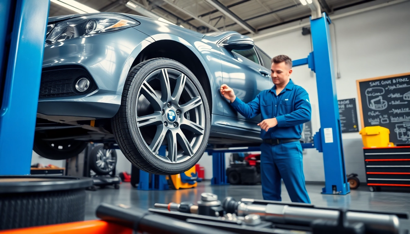 Wymiana koła Mikołów z profesjonalnym mechanikiem w warsztacie samochodowym.